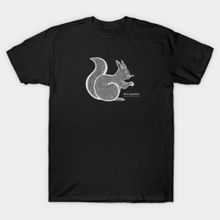 Red Squirrel with Common and Scientific Names - animal design T-Shirt